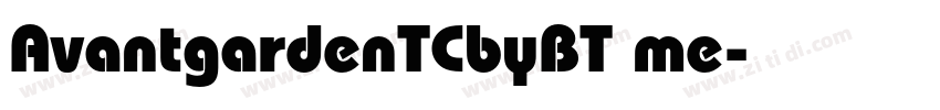 AvantgardenTCbyBT me字体转换 AvantgardenTCbyBT me字体转换